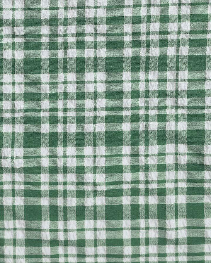 Clara & Sophia | Plaid Drawstring Bikini Set for Women in Green
