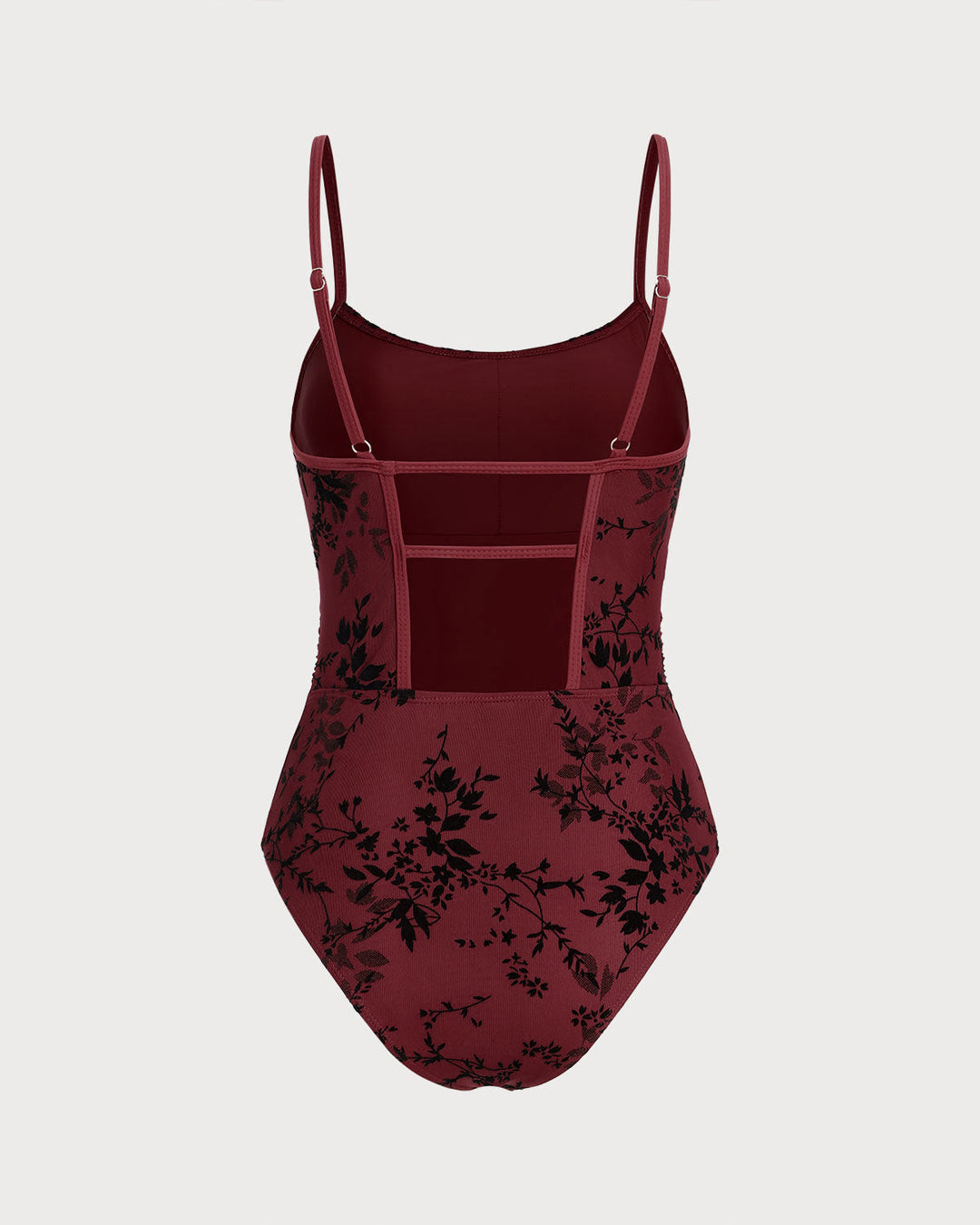 Clara & Sophia | Floral One Piece Swimwear for Women in Red