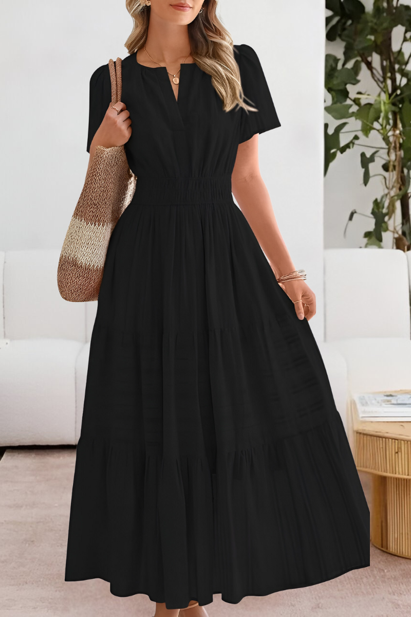 FREYA – SUNLIT CHARM TIERED MAXI DRESS