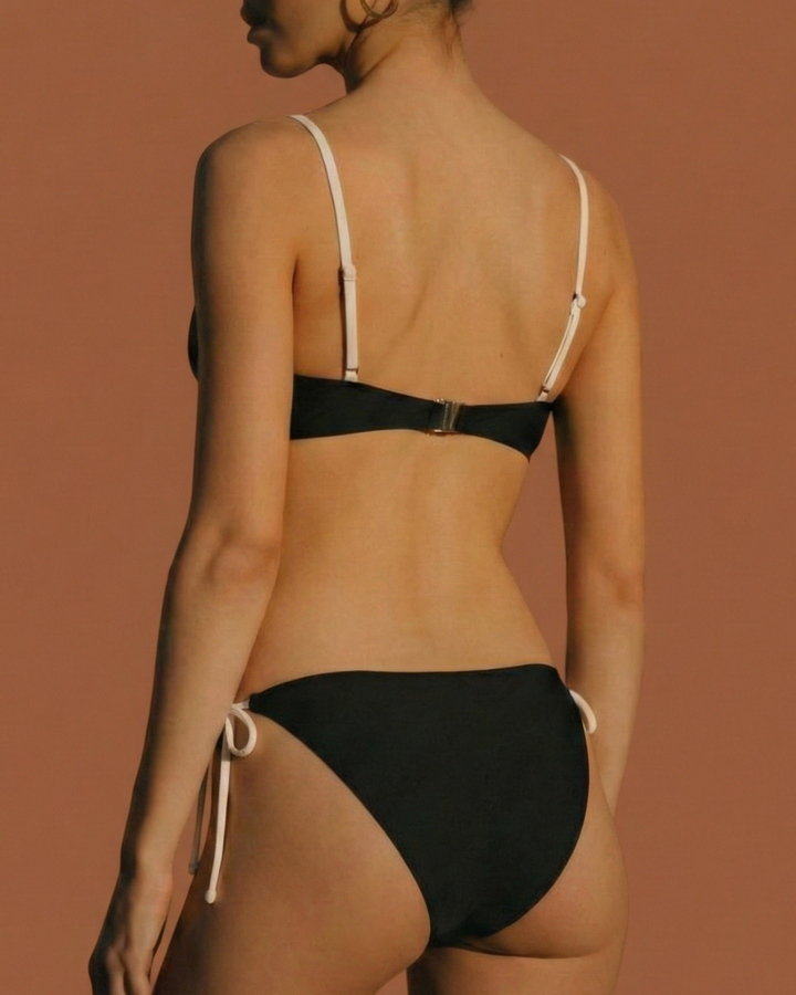 Clara & Sophia | Black Bralette Bikini Set