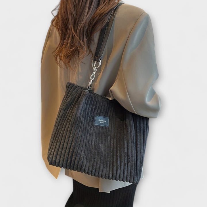 Xella - Soft Corduroy Shoulder Bag