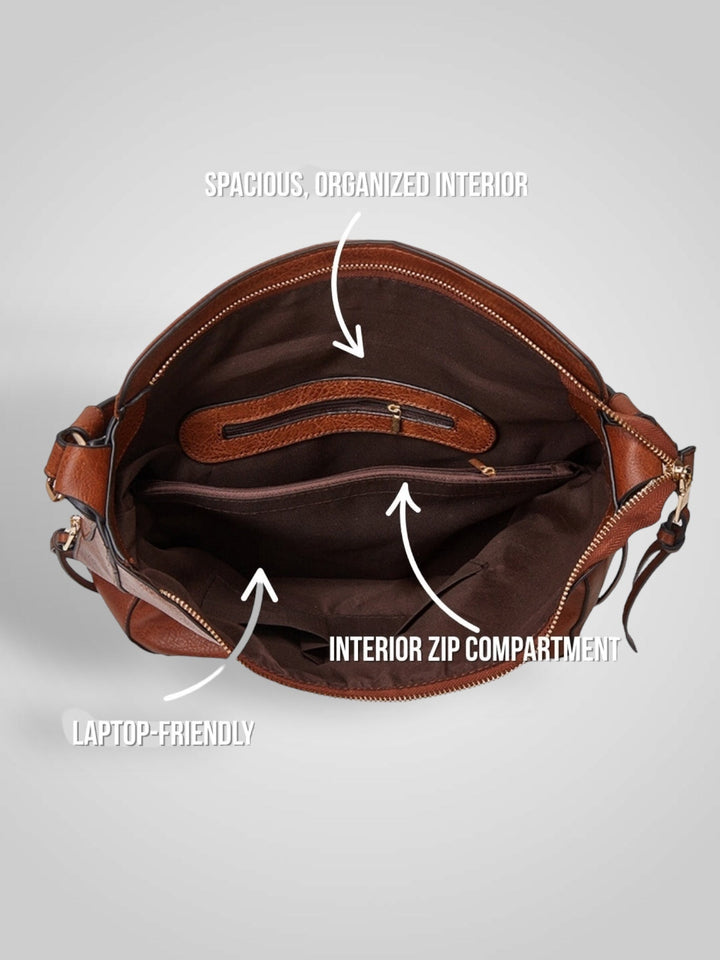 Souf | Luxury Leather Anti-Theft Hobo Bag