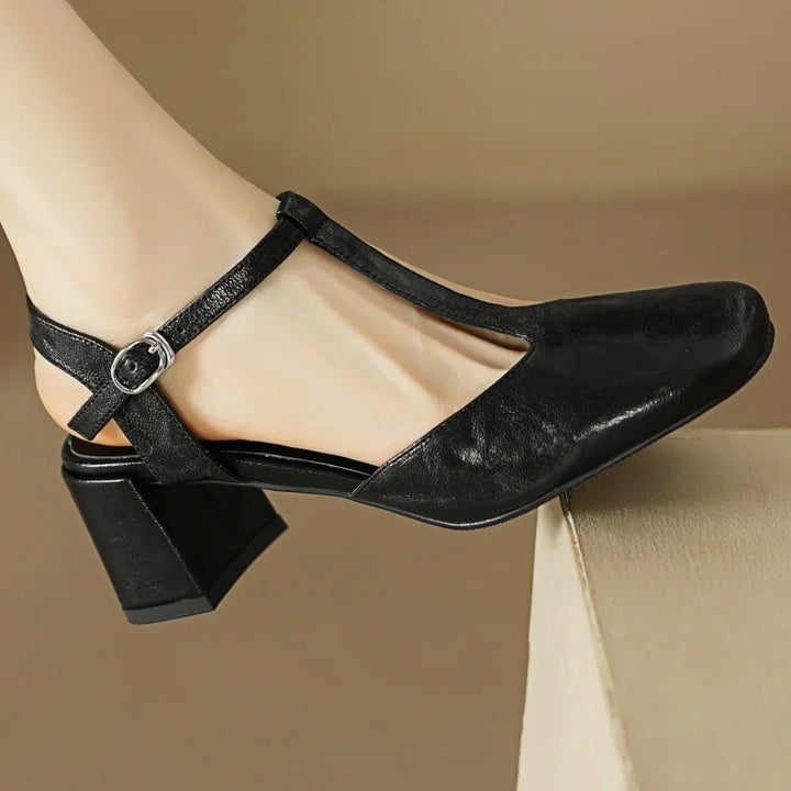 Beatrica Leather Mary Janes