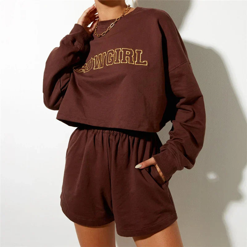 Clara & Sophia | Cloud White High-Waist Relaxed Cotton Shorts