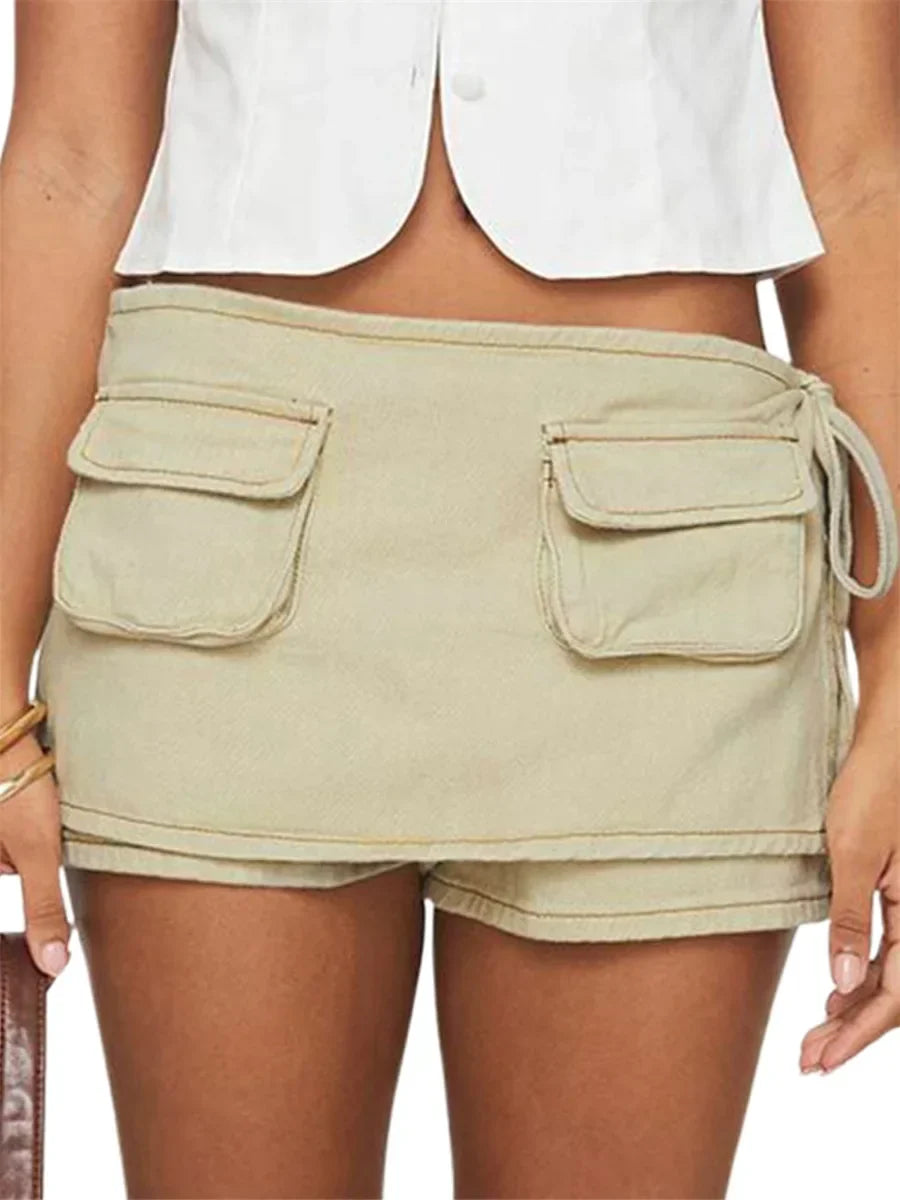 Clara & Sophia | Pocketed Mini A-Line Skirt
