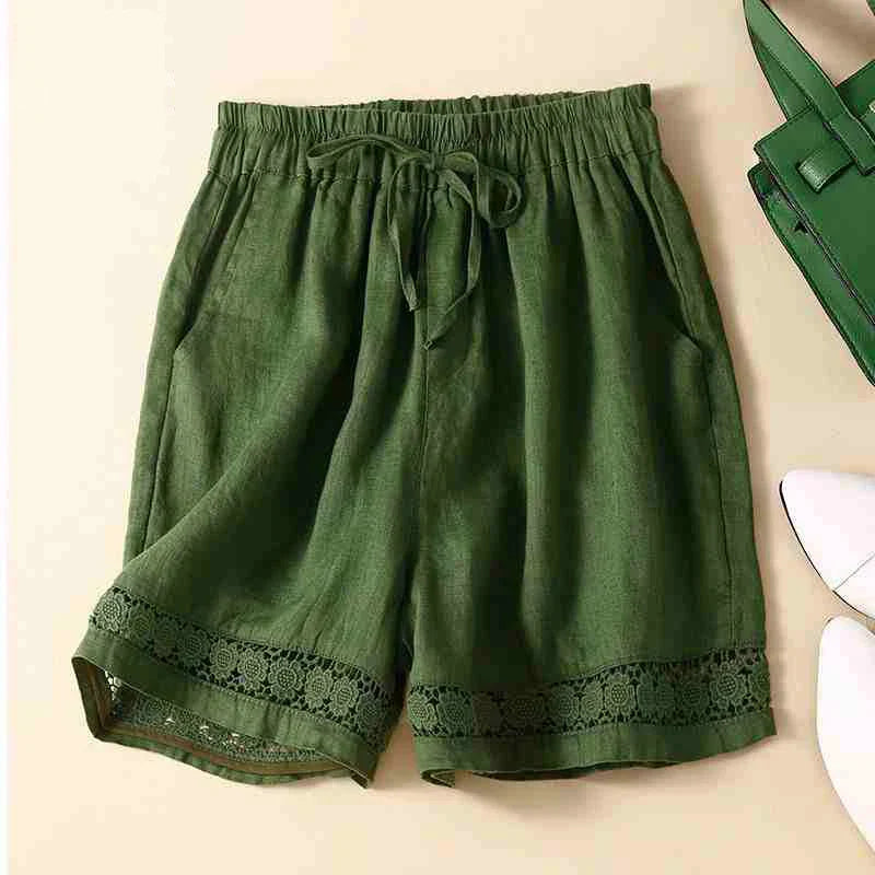 Clara & Sophia | Embroidered Linen Shorts