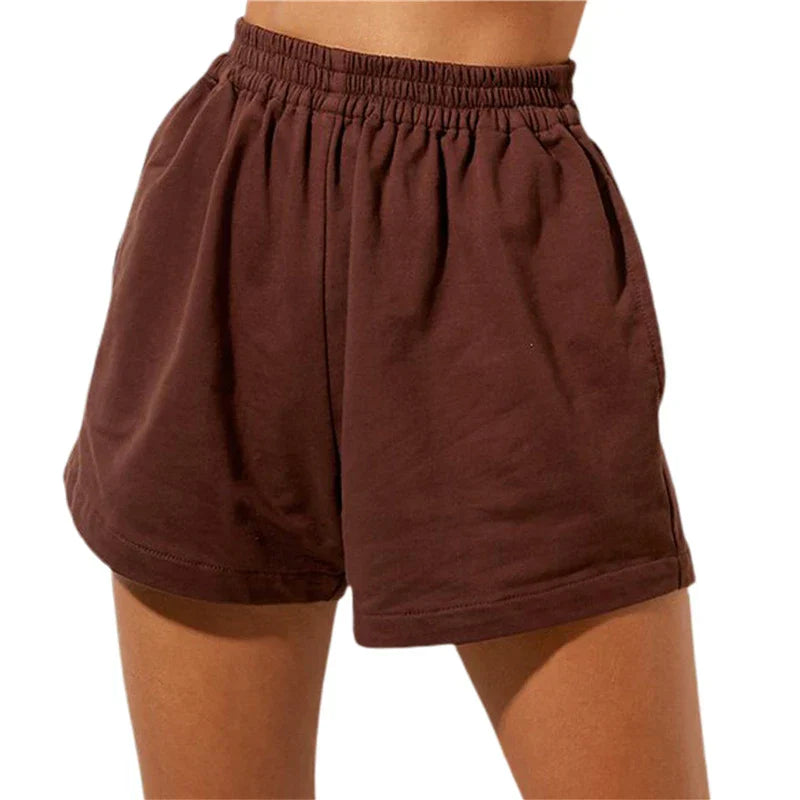 Clara & Sophia | Cloud White High-Waist Relaxed Cotton Shorts