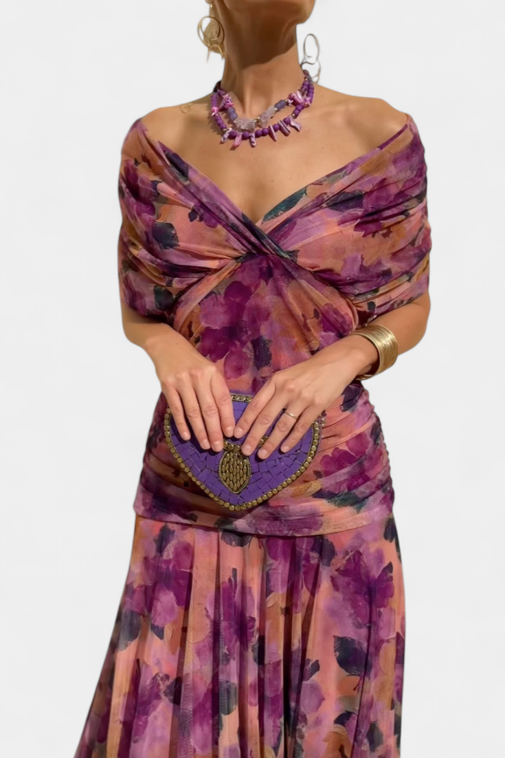 FIONA – ELEGANT OFF-SHOULDER EVENING DRESS
