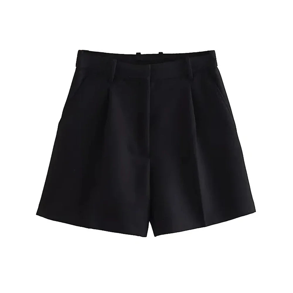 Clara & Sophia | Sand Relaxed Fit Drawstring Cotton-Blend Shorts