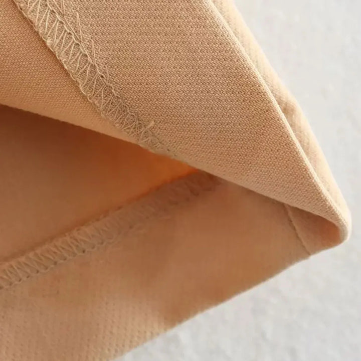 Clara & Sophia | Sand Relaxed Fit Drawstring Cotton-Blend Shorts