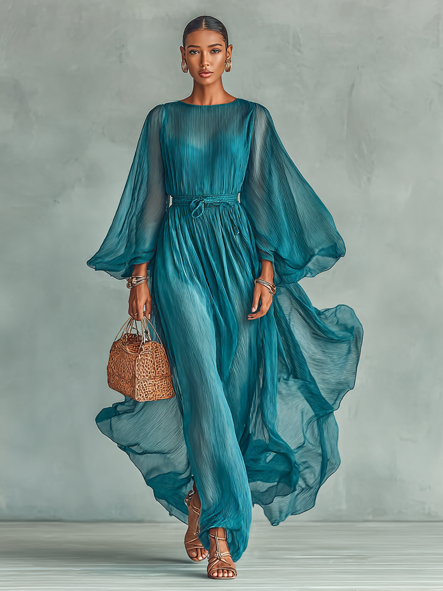 Seraphina Elegant Chiffon Maxi Dress