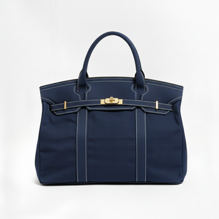 Heavyweight Canvas Shopper Bag with Raw-Cut Edges