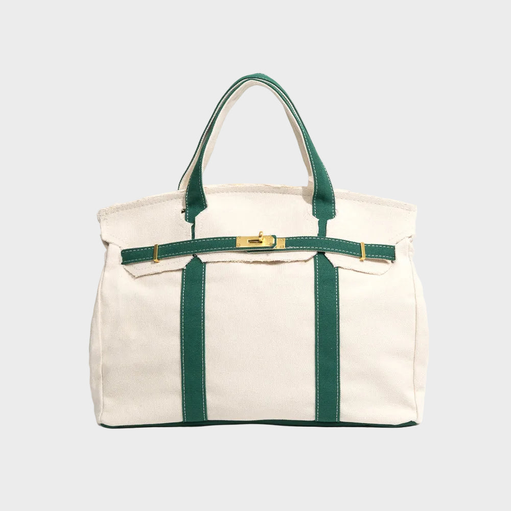 Vintage-Weave Cotton Canvas Tote for Everyday Use