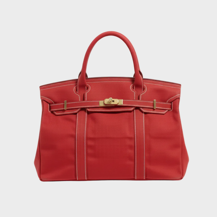 Heavyweight Canvas Shopper Bag with Raw-Cut Edges