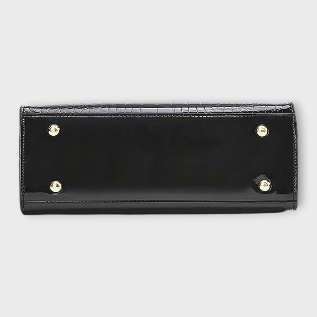 Erain - Shiny crocodile leather bag