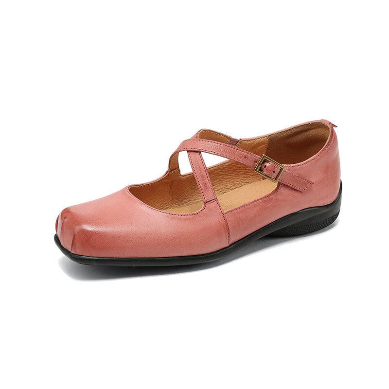 Edith Leather Mary Janes
