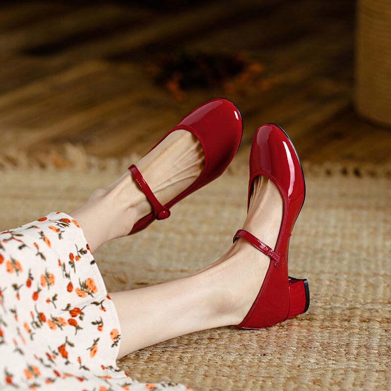 Livy Leather Mary Janes