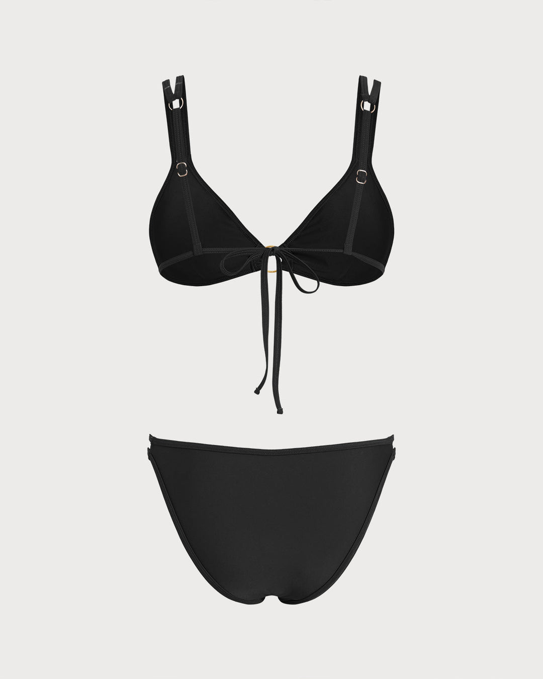 Clara & Sophia | Triangle Bikini Set for Women in Black