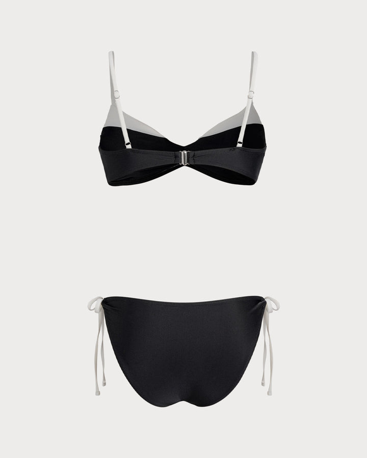 Clara & Sophia | Black Bralette Bikini Set