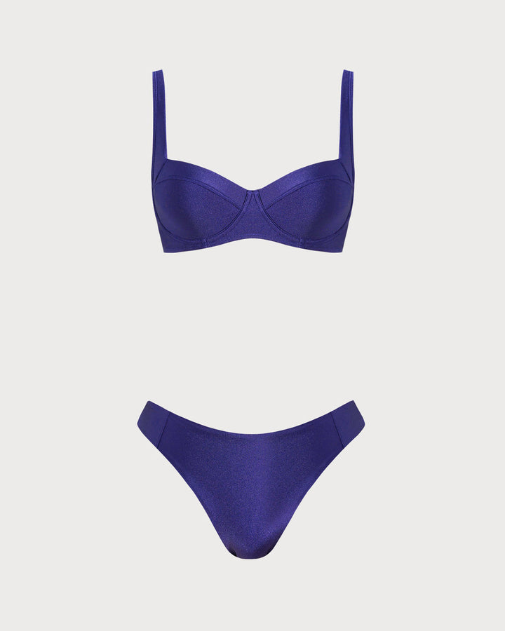 Clara & Sophia | Navy Underwire Bikini Set