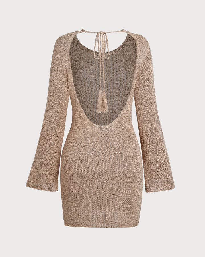 Clara & Sophia | Khaki Bell Sleeve Cover-up