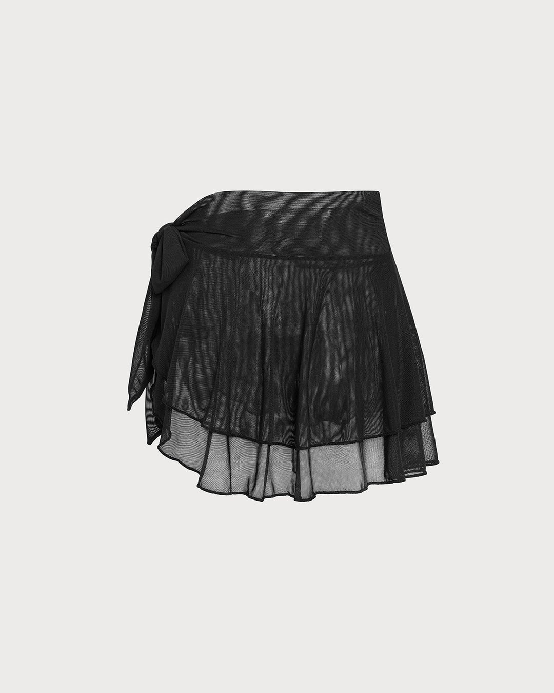Clara & Sophia | Black Ruffled Mesh Cover-Up