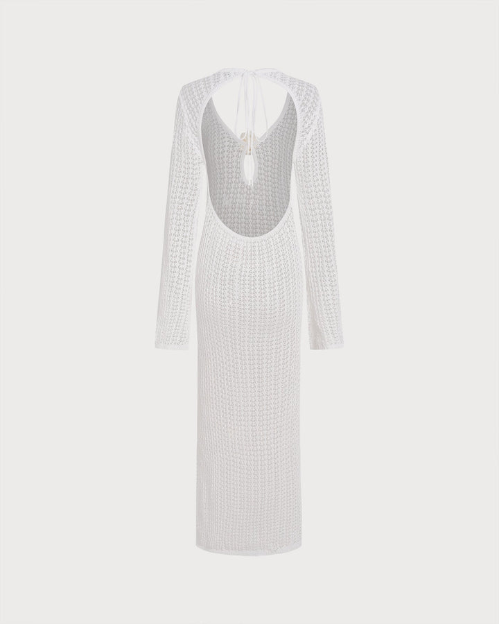 Clara & Sophia | White Cut Out Swim Cover-Up