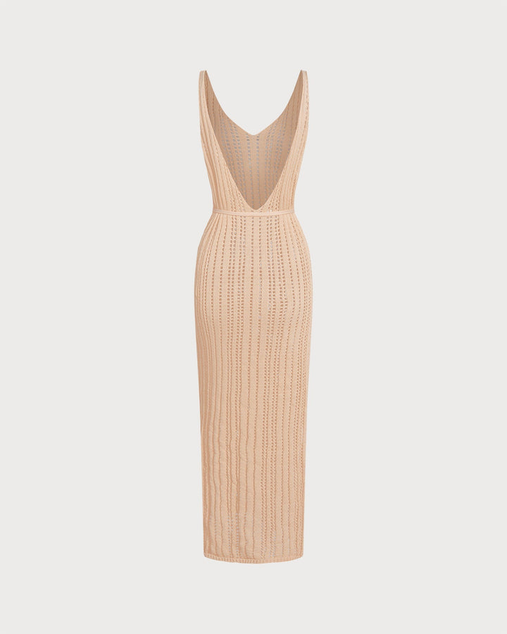 Clara & Sophia | Crochet Swimsuit Cover-Up for Women in Apricot