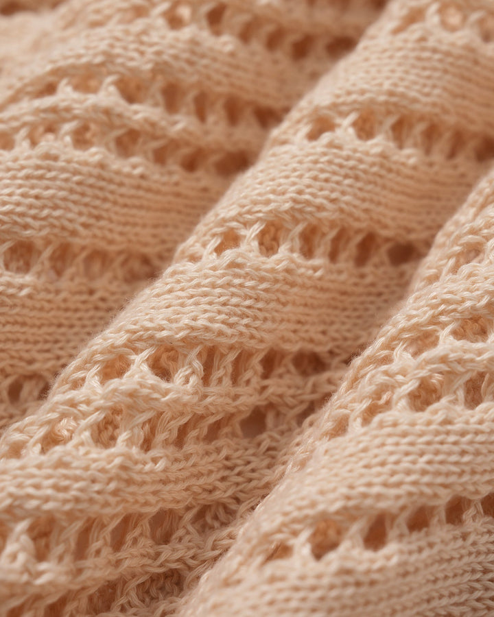 Clara & Sophia | Crochet Swimsuit Cover-Up for Women in Apricot