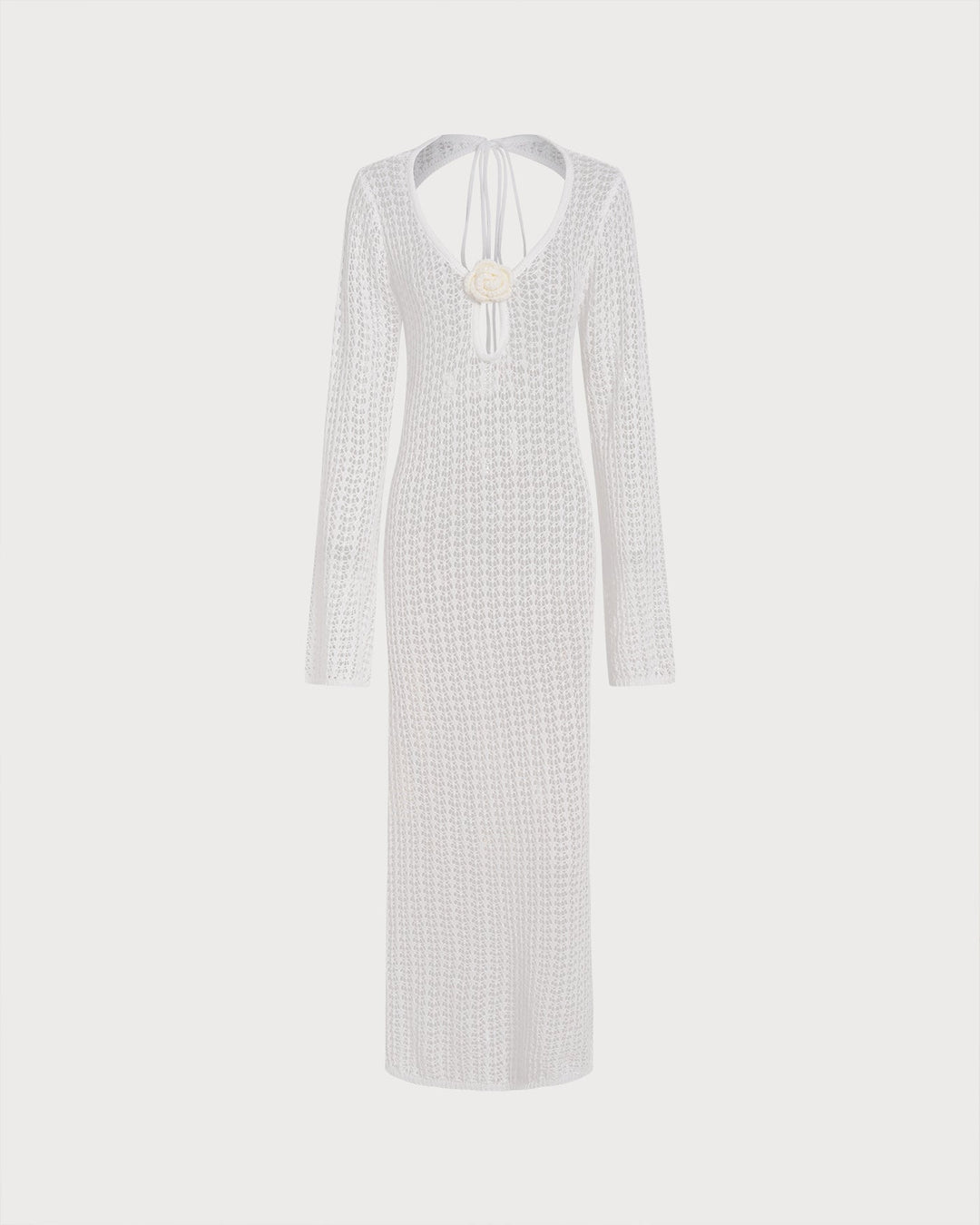 Clara & Sophia | White Cut Out Swim Cover-Up