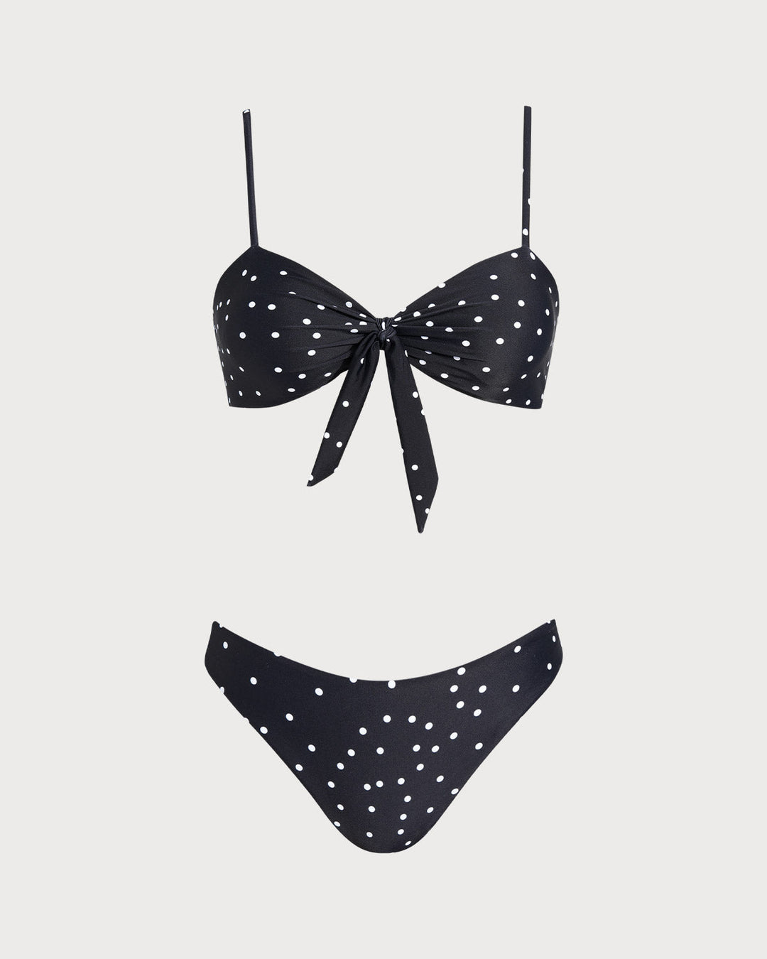 Clara & Sophia | Black Polka Dot Bikini Set