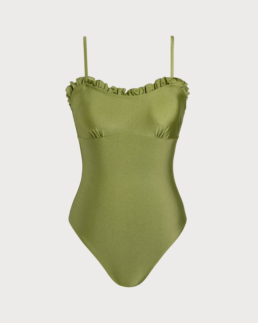 Clara & Sophia | Green Ruffle One Piece Swimwear for Women
