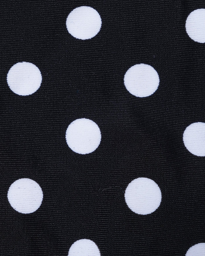 Clara & Sophia | Reversible Bikini Set for Women in Black Polka Dot