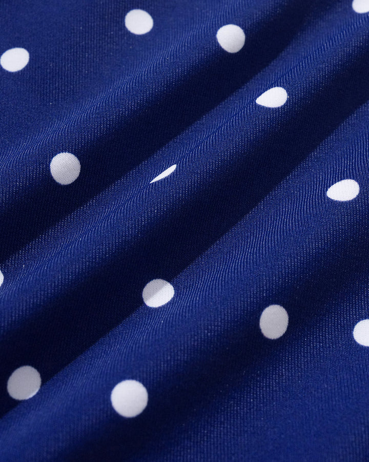 Clara & Sophia | Polka Dot Bikini Set for Women in Royal Blue