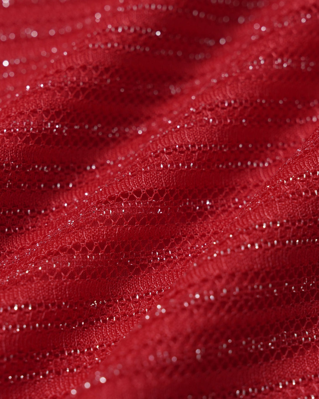 Clara & Sophia | Square Neck Sequins Tankini Set for Women in Red