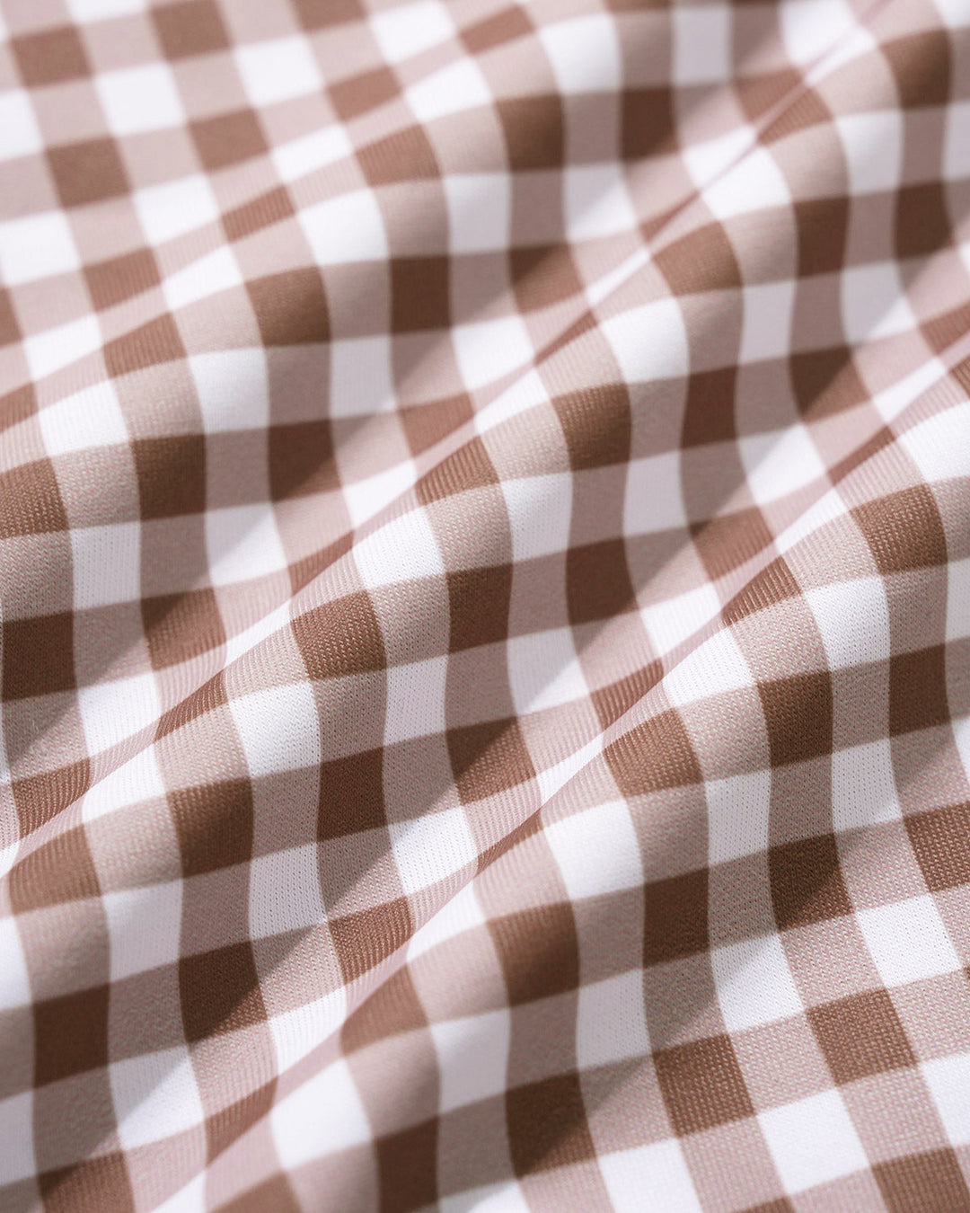 Clara & Sophia | Plaid One Piece Swimwear for Women in Coffee