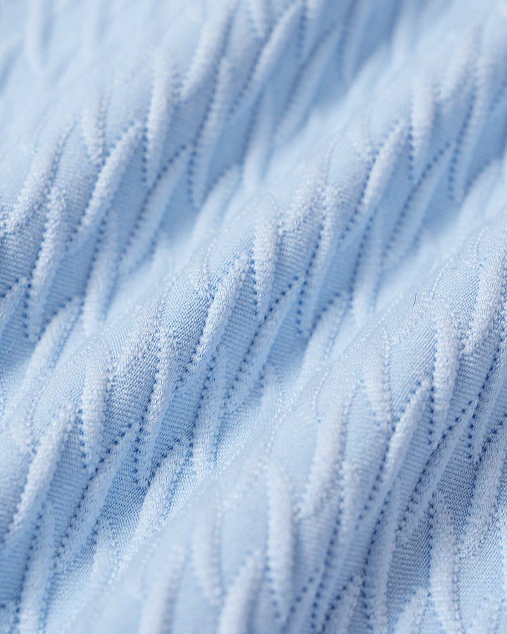 Clara & Sophia | Textured Triangle Bikini Set for Women in Blue