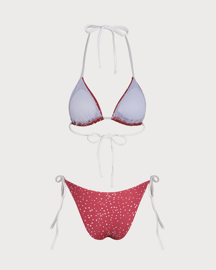 Clara & Sophia | Red Polka Dot Bikini Set