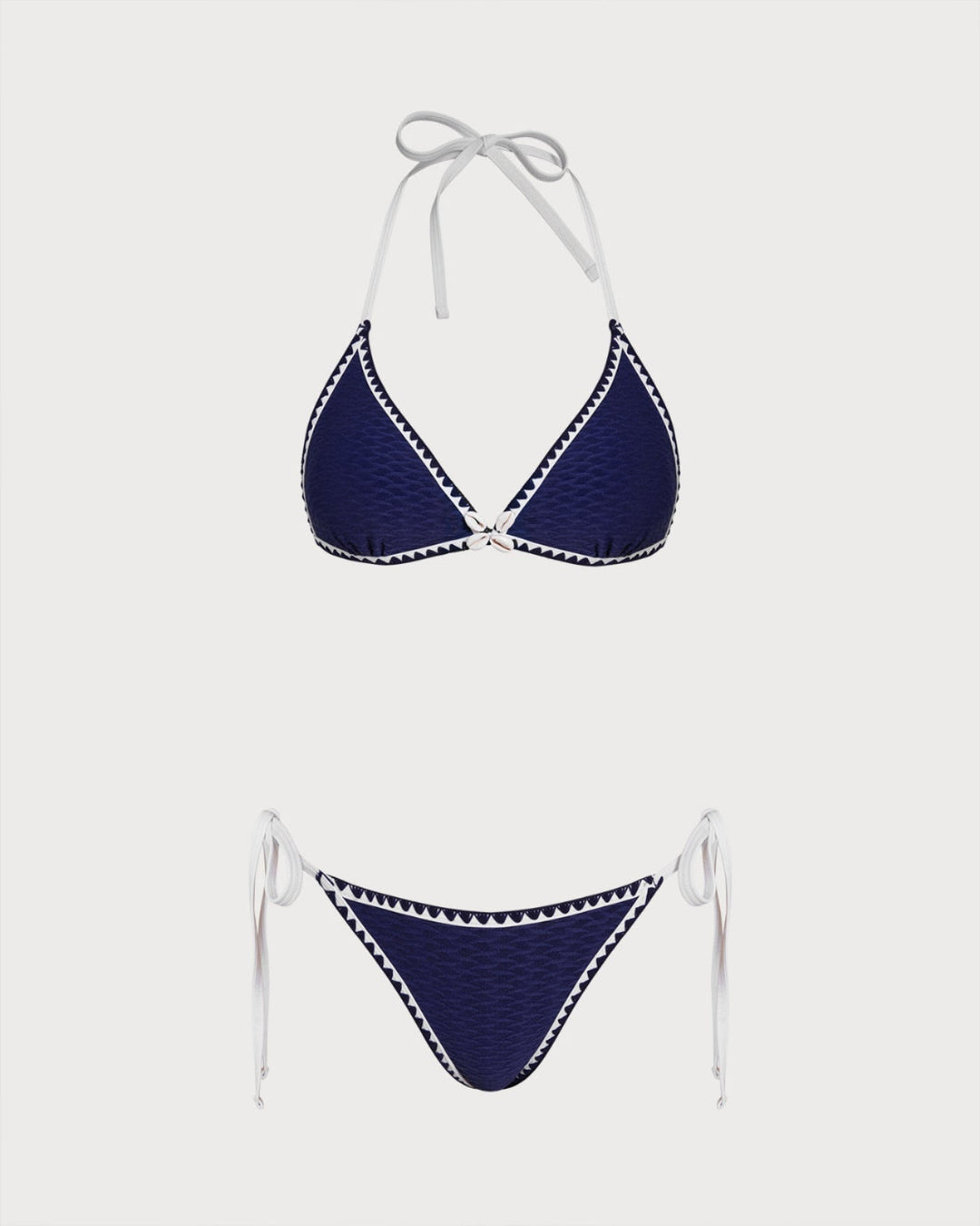 Clara & Sophia | Triangle Bikini Set for Women in Blue