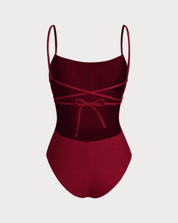 Clara & Sophia | Red Cross One Piece Swimwear for Women