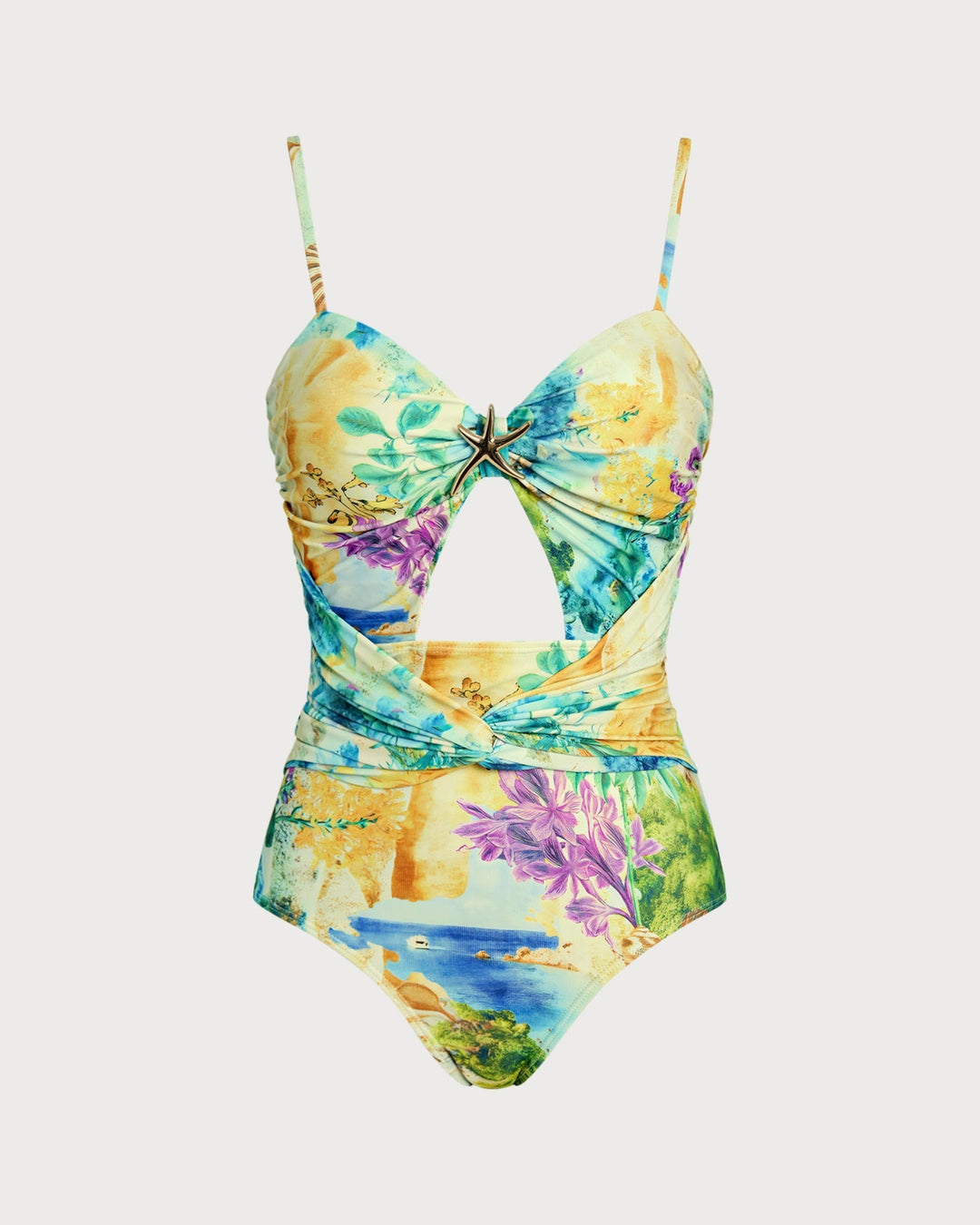Clara & Sophia | Floral Twist One Piece Swimsuit