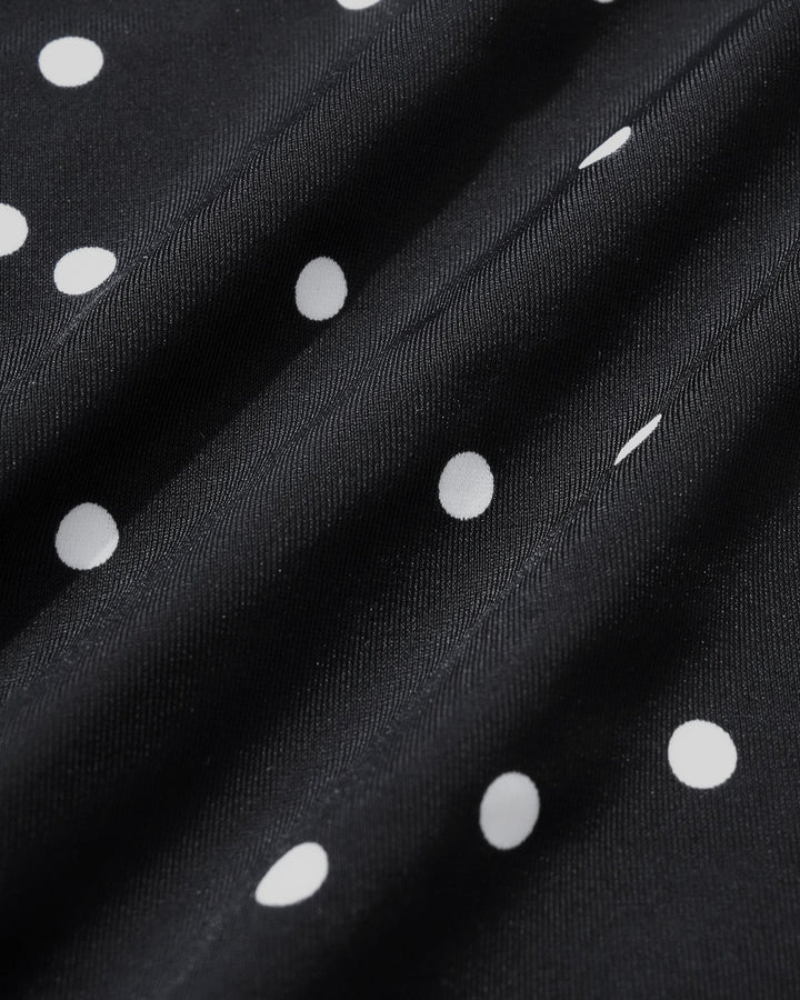 Clara & Sophia | One Piece Swimwear for Women, Black Polka Dots
