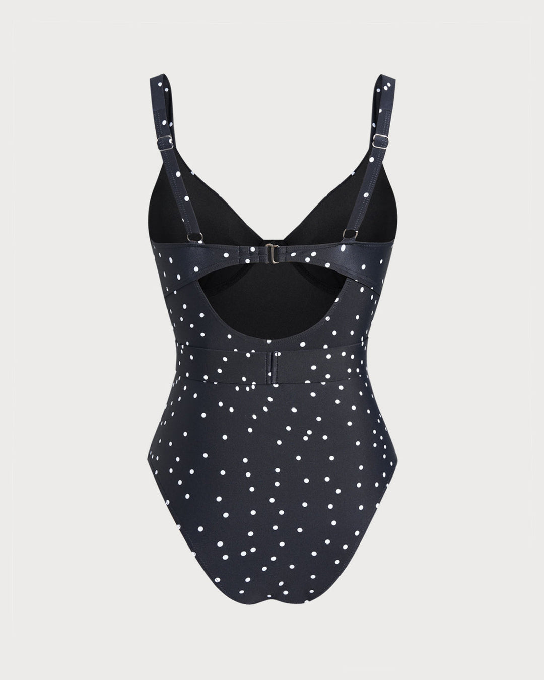 Clara & Sophia | One Piece Swimwear for Women, Black Polka Dots
