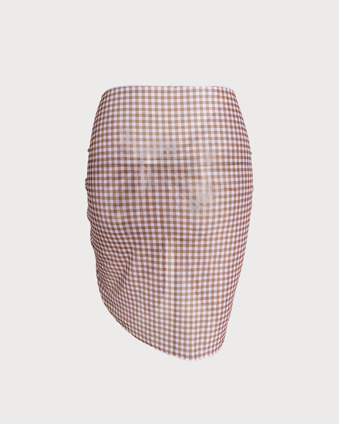 Clara & Sophia | Coffee Plaid Cover-up