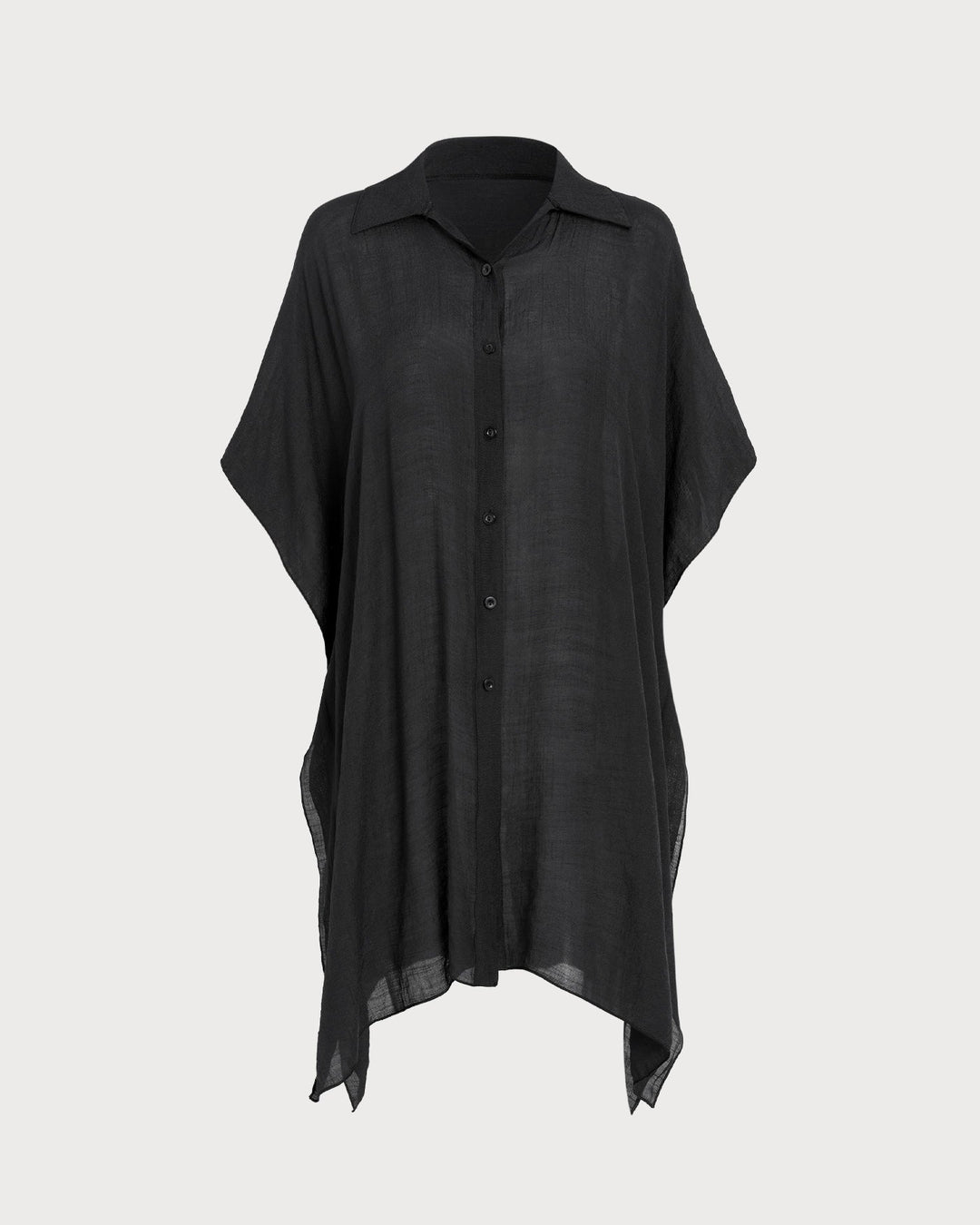 Clara & Sophia | Black Loose Beach Cover-up