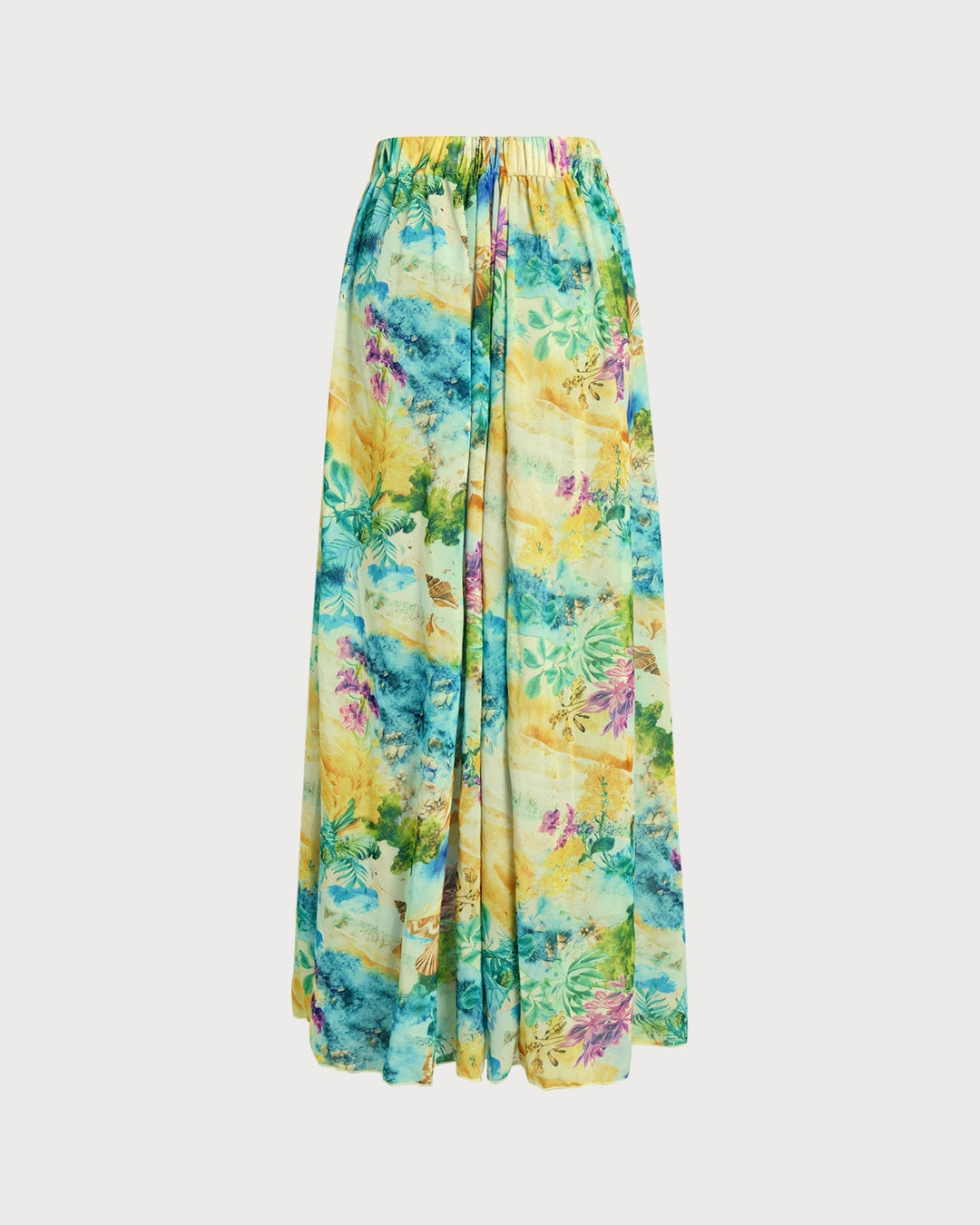 Clara & Sophia | Floral Elastic Waist Cover-up